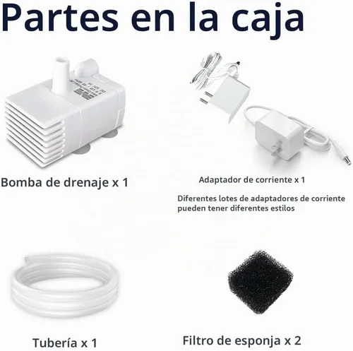 Vista 8 de Bomba de sumidero pequeña automática con sensor de agua, elevación de 5 pies, 55 GPH 115 V/230 V, mini bomba de condensado con interruptor de Blanco