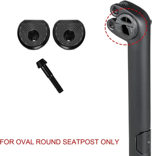 Vista 2 de x xotic tech Abrazadera de oreja para tija de sillín de bicicleta 7x9 Ti Bolt para carril de carbono ovalado compatible con TREK Madone Domane