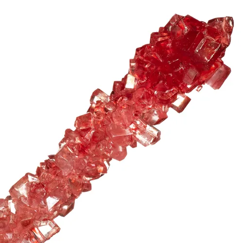 Vista 5 de Candy Envy - Palitos de azúcar Red Rock Candy - Sabor a fresa - 12 Indiv. envueltos