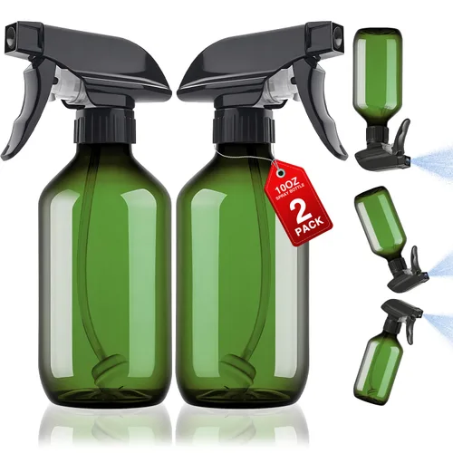 Vista 17 de AMORIX Botellas de Spray Plásticas 360° Botella de Agua para Limpieza 10 oz/300 ml Botella de Spray Invertida Pequeña Botella de Chorro con Boquilla