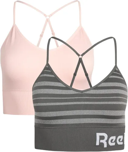 Vista 3 de Reebok Sujetador para mujer Bralette sin costuras para mujer (2 unidades)