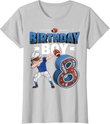 Vista 20 de Dabbing Boy - Camiseta de 8 años de fútbol americano americano, Negro, S