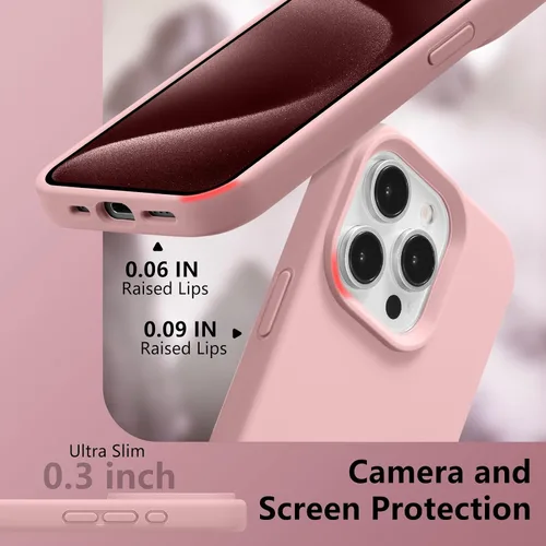 Vista 395 de Funda magnética de silicona para iPhone 13 Pro, color blanco antiguo [Compatible con Magsafe] [Forro de microfibra suave antiarañazos], funda