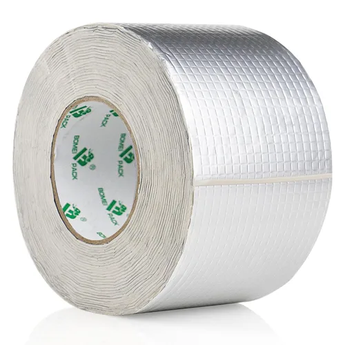 Vista 2 de BOMEI PACK Cinta de butilo para reparación de fugas de 0.059 in x 4 pulgadas de ancho x 33 pies de largo, cinta de sellado impermeable de papel