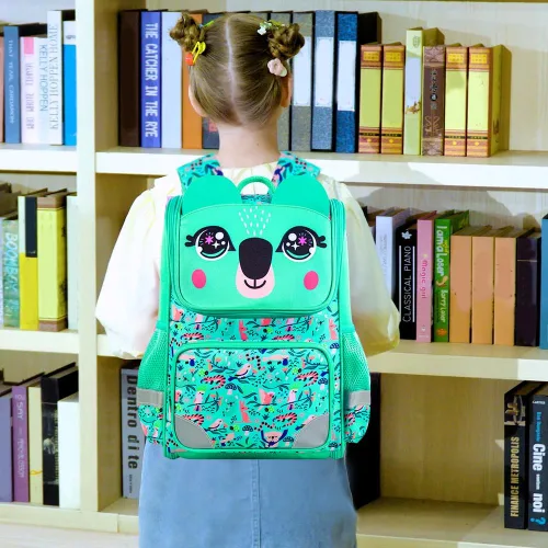 Vista 18 de KLFVB Mochila de 3 piezas para niñas y niños, bolsa de libros de dinosaurio de unicornio de 15 pulgadas con lonchera, bolsa escolar preescolar
