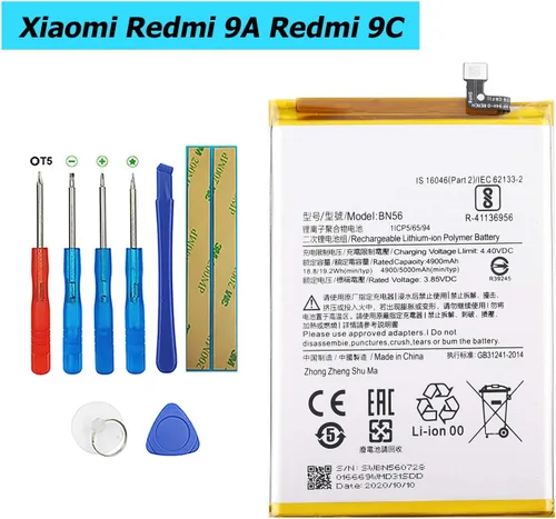 Vista 3 de BN56 - Batería de repuesto compatible con MI Redmi 9A Redmi 9C M2006C3LG MI Poco M2 Pro con kit de herramientas
