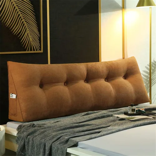 Vista 13 de Almohada grande triangular para cabecero con cuña y respaldo de posicionamiento, almohada de lectura, soporte de espalda, cojín lumbar para sofá