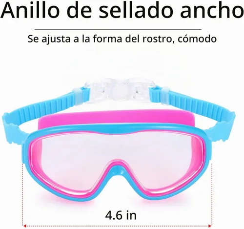 Vista 2 de 2 Pack Kids Swim Goggles, Swimming Glasses