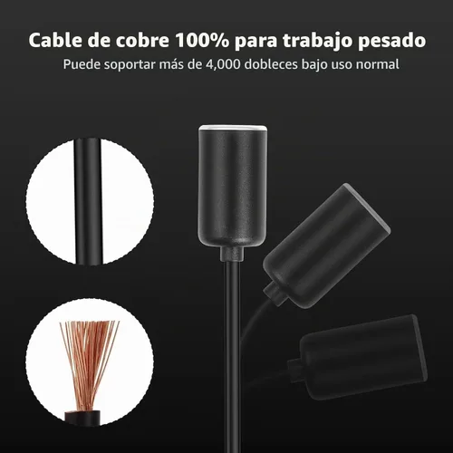 Vista 9 de Cable de alimentación USB A macho a 12 V 18 W para encendedor de cigarrillos, cable de alimentación para grabador de conducción, detector de radar