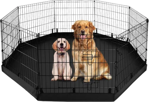Vista 11 de PJYuCien Bolsa de Almacenamiento para Corralito de Perros, Adecuada para Corralito Plegable de Ejercicio para Mascotas de 61x61 cm, Valla