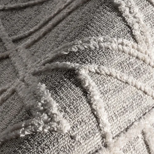 Vista 7 de nuLOOM Ansley - Alfombra marroquí con borlas de 2 x 6, color gris claro, diseño bohemio con textura alta y baja, pelo alto de felpa, resistente a
