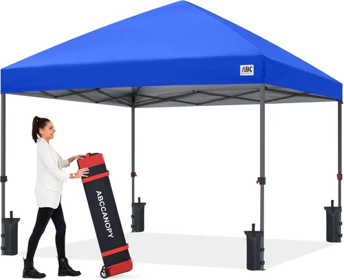 Vista 41 de ABCCANOPY Tienda de campaña desplegable de 10 x 10, protección contra la Beige