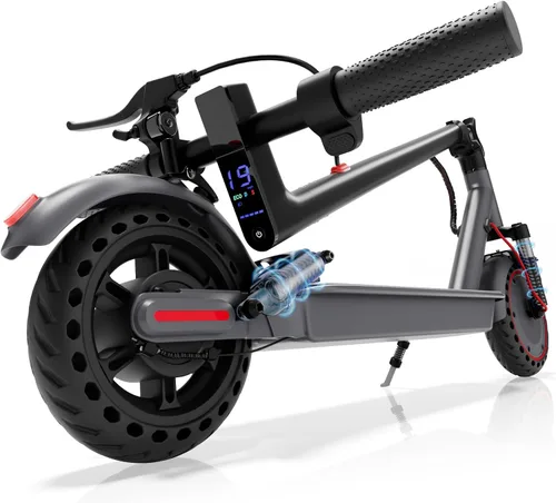 Vista 16 de Aovowheel Scooter eléctrico para adultos, plegable E Scooter Conmuting Púrpura-negro