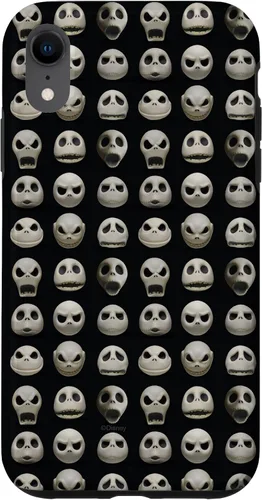 Vista 24 de Funda negra para iPhone 13 Pro Max Disney The Nightmare Before Christmas Jack Expressions