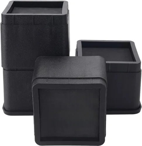 Vista 15 de BTSD-home Elevadores de cama de 2 o 4 pulgadas, resistentes, apilables, elevadores de muebles para sofá, mesa, silla, cama, bloques de elevadores