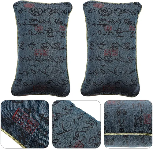 Vista 9 de ARTIBETTER Almohada de pulso de algodón para hospital, almohadas de diagnóstico de medicina tradicional china (azul)
