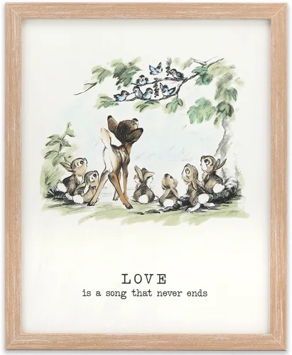Vista 11 de Disney Peter Pan - Decoración de pared de madera enmarcada con libro dorado – Ilustración de libro de cuentos, arte de pared de Peter Pan