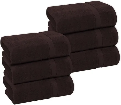 Vista 8 de GOLD TEXTILES Juego de 24 toallas de baño negras de alta absorción, multiusos, secado rápido, para piscina, gimnasio, hotel, spa