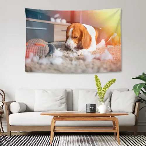 Vista 3 de KafePross Tapiz personalizado para colgar en la pared, 30 x 30 pulgadas, personaliza tu imagen, texto, dormitorio, pancarta para dormitorio