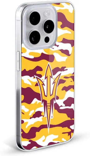 Vista 2 de Head Case Designs Funda de gel ASU Camou con licencia oficial de la Universidad Estatal de Arizona [protección de grado militar] compatible