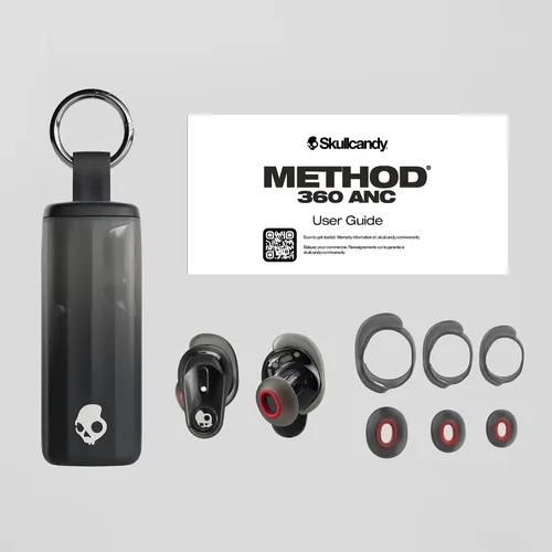 Vista 11 de Skullcandy Method 360 ANC Auriculares Inalámbricos, Sonido por Bose, Auriculares Bluetooth, Cancelación de Ruido Premium, Hasta 40 Horas de Batería