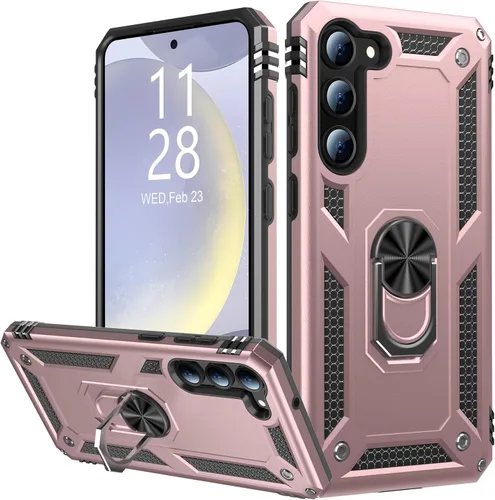 Vista 48 de IKAZZ Funda para Galaxy S21, Grado Militar Resistente a Golpes de Servicio Pesado Cubierta Protectora para Teléfono Pasa Prueba de Caída de 16 pies