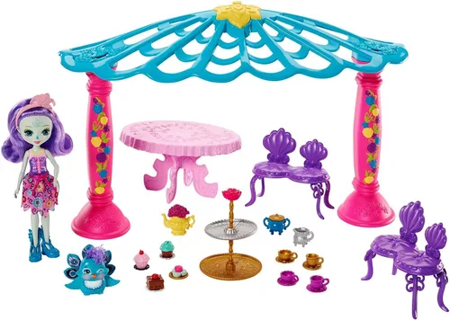 Vista 2 de ENCHANTIMALS GARDEN GAZEBO PLAYSET + MUÑECA DE PALCO REAL Y FIGURA DE FLAP