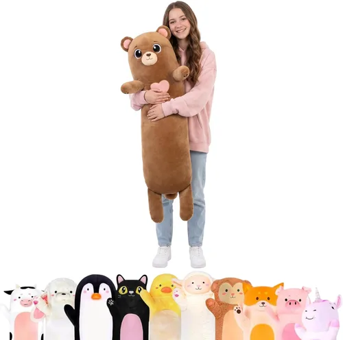 Vista 13 de Cuddle Paws Almohada corporal de felpa de oso para niños, juguete