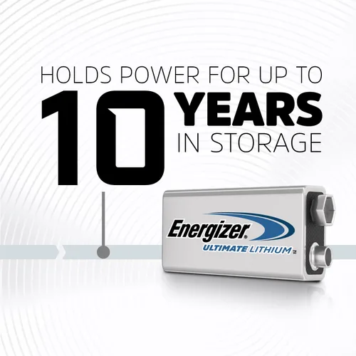 Vista 3 de Energizer Ultimate Lithium 9V Baterías (Paquete de 2), Baterías de litio de 9 V
