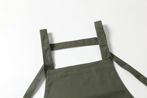 Vista 32 de Jeelow Delantal de cocina de algodón o sarga de algodón para hombres y mujeres, ajustable con bolsillos ajustables