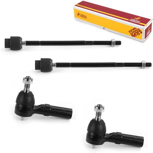 Vista 197 de Metrix Premium Chassis Parts - Kit de 4 piezas de extremos de barra de acoplamiento frontal exterior e interior compatible con Nissan Pathfinder