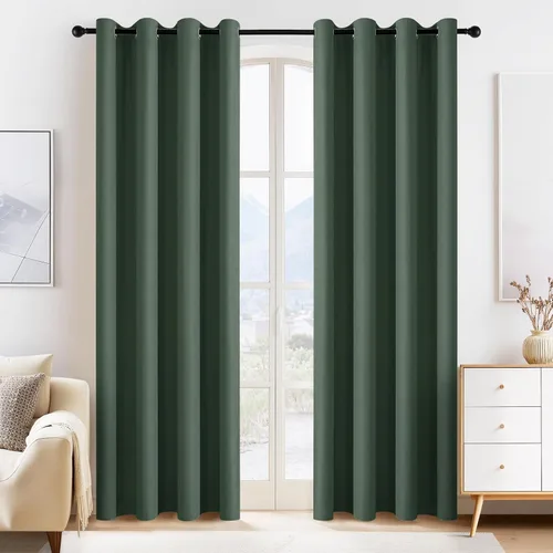 Vista 97 de PONY DANCE Cortinas para Autocaravana de 24 pulgadas de Largo, Cortinas Cortas para Baño y Cocina, Mini Cortinas de Privacidad para Camper