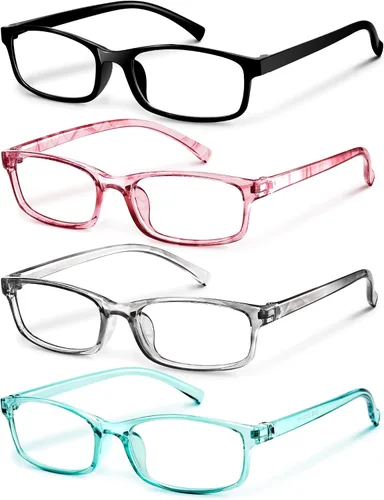 Vista 14 de Gaoye +0.5 Paquete múltiple de lentes de lectura - Lentes con bloqueo de luz azul, marcos TR90, UV400 - Gafas con visión clara *Negro + leopardo