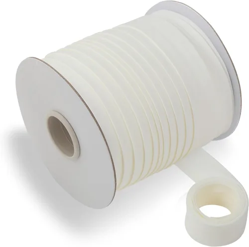 Vista 26 de Cinta al bies de doble pliegue de 1/2 pulgada, cinta al bies de doble pliegue de 55 yardas, carrete continuo a granel para coser ropa, acolchado