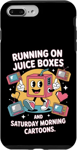 Vista 12 de Cajas de jugo y dibujos animados - Funda retro nostalgia para niños de los 90 para iPhone 16