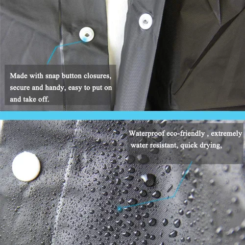 Vista 33 de Abrigos de lluvia (paquete de 2) – Ponchos de lluvia reutilizables de EVA para adultos, chaquetas impermeables para hombres y mujeres