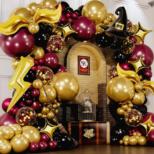 Vista 10 de Kit de arco de globos todo en uno azul y negro con estrella fugaz de bonificación – Globos plateados negros azules pequeños y grandes – Decoraciones