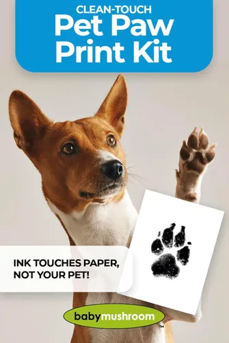 Vista 8 de Baby Mushroom Kit de impresión de tinta para mascotas Regalo personalizado para los amantes de las mascotas Recuerdo conmemorativo de perros