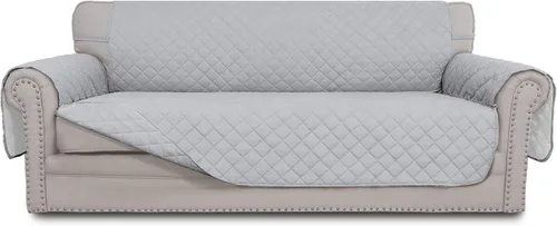 Vista 15 de Easy-Going - Funda reversible para sofá, resistente al agua, con varillas de espuma y correas elásticas, protector de muebles para mascotas y perros