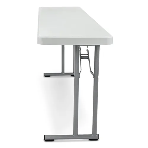 Vista 5 de OEF Furnishings OEFBT-SEM1872 Mesa plegable de seminario industrial de calidad comercial con parte superior gruesa moldeada por soplado y patas
