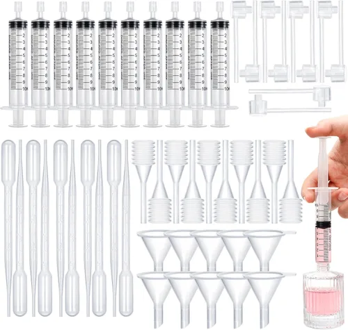 Vista 9 de 10 piezas de kit de herramientas de recarga de perfume, herramientas de transferencia de dispensador de perfume de plástico, juego de herramientas