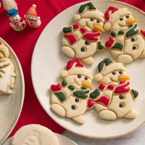 Vista 4 de Cortador de galletas de muñeco de nieve, 1 pieza - Bakerlogy