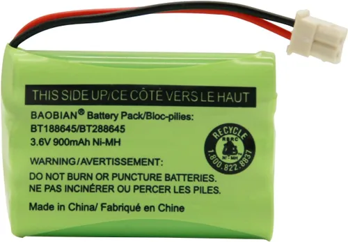 Vista 5 de BT188645/BT288645 Batería 3.6V 900mAh Ni-MH Compatible con VTech VM312 VM3251 VM3252 VM3261 Motorola MBP481 MBP482 MBP483 Video Digital Baby Monitor
