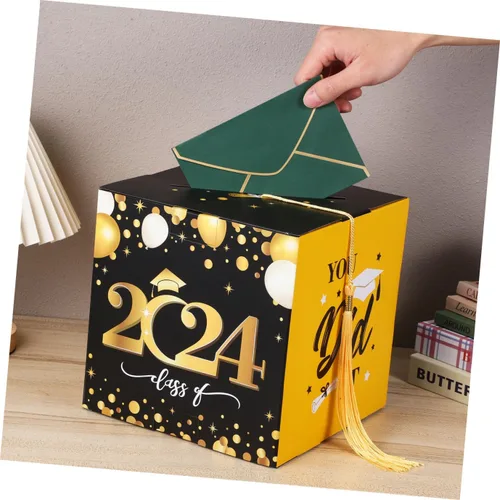 Vista 9 de BESTOYARD Caja de titular de la tarjeta de graduación 2023, caja de tarjetas de felicitaciones, caja de tarjetas de invitación, regalos de fiesta