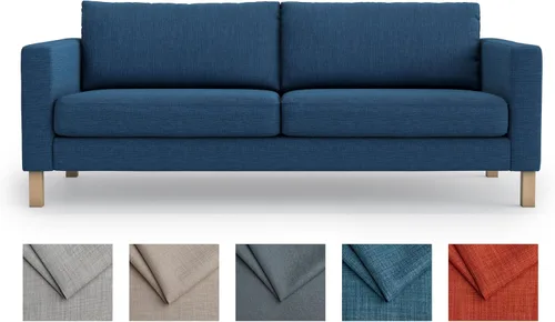 Vista 9 de MASTERS OF COVERS SLIPCOVER ONLY! Karlstad Replacment Slipcover Snug Fit Karlstad 3 Seat (Not 2 Seat) Sofa Cover Slipcover for The IKEA Karlstad