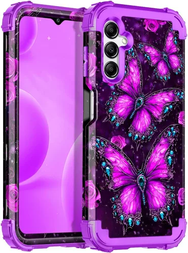Vista 48 de Casetego Funda para Galaxy A16 5G, Tres Capas de Alta Resistencia Robusta a Prueba de Golpes, Protección Completa Rugosa de PC Duro + Parachoques