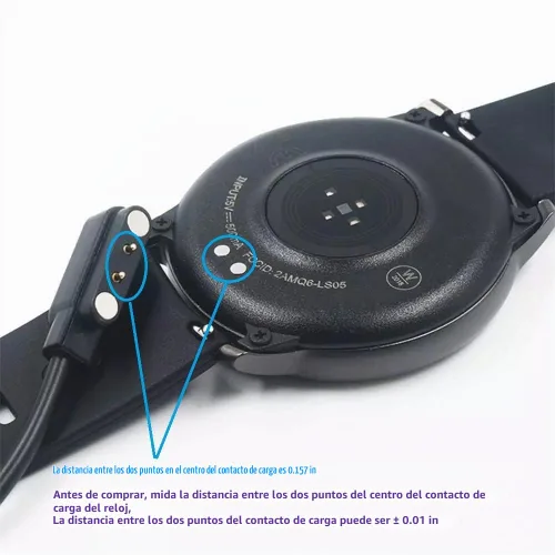 Vista 3 de Cargador universal magnético para reloj inteligente, accesorios de reloj inteligente de 2 pines de 0.157 in, cable de cargador magnético de repuesto