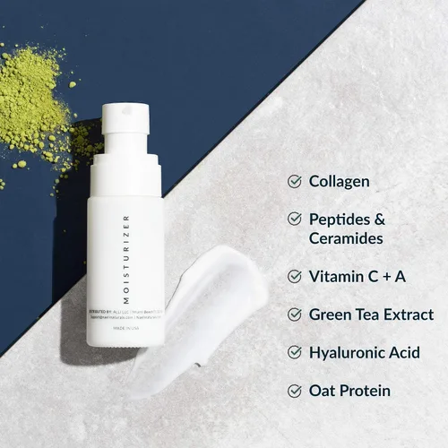 Vista 6 de NAELI Crema hidratante facial de colágeno SPF 30 y crema para debajo de los ojos con células madre de manzana, regalo antienvejecimiento