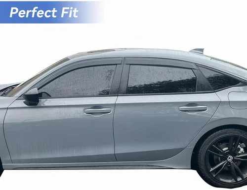 Vista 2 de Window Visors Rain Guards for 2022 2023 2024 2025 2026 Honda Civic Sedan