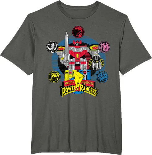 Vista 6 de Power Rangers Camiseta Megazord Asfalto